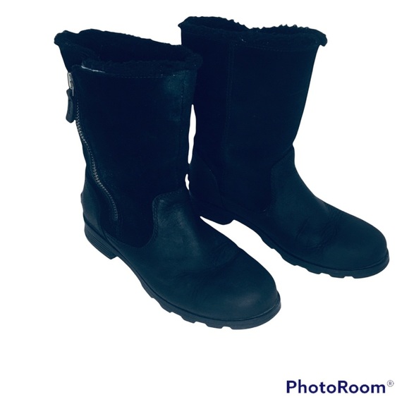SOREL Emelie WP Black Boots Size 7 - Picture 5 of 15